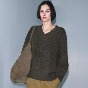 Zara Olive Green Sweater